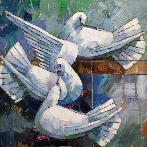 Iqbal Durrani, 18 x 18 Inch, Oil on Canvas, Figurative Painting, AC-IQD-312